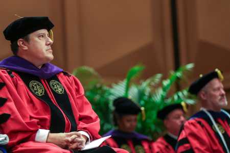 Thad Westbrook at Fall Hooding Ceremony