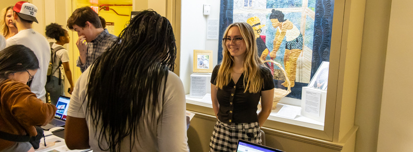 Students at a Career Fair