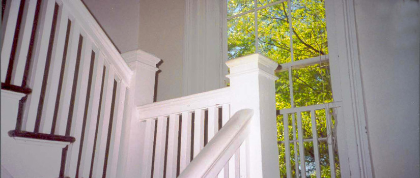 stairs to Religious Studies offices