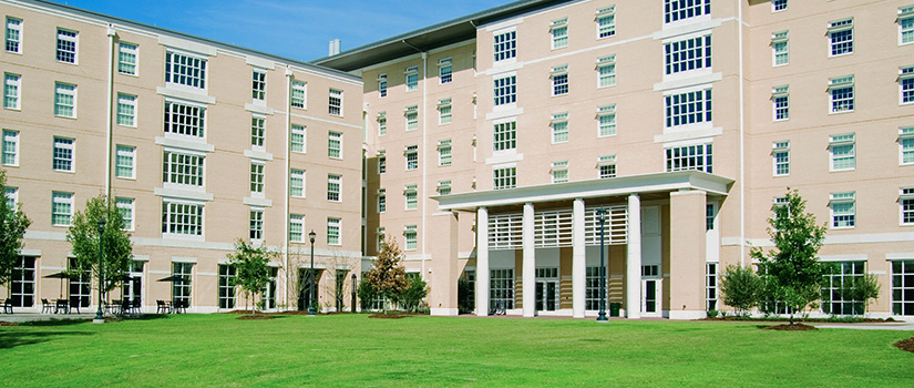 Outside of the Honors Residence Hall