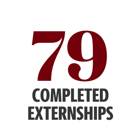 79 completed internships