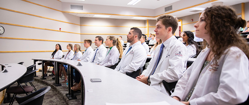 Students at Gold Humanism Awards Ceremony