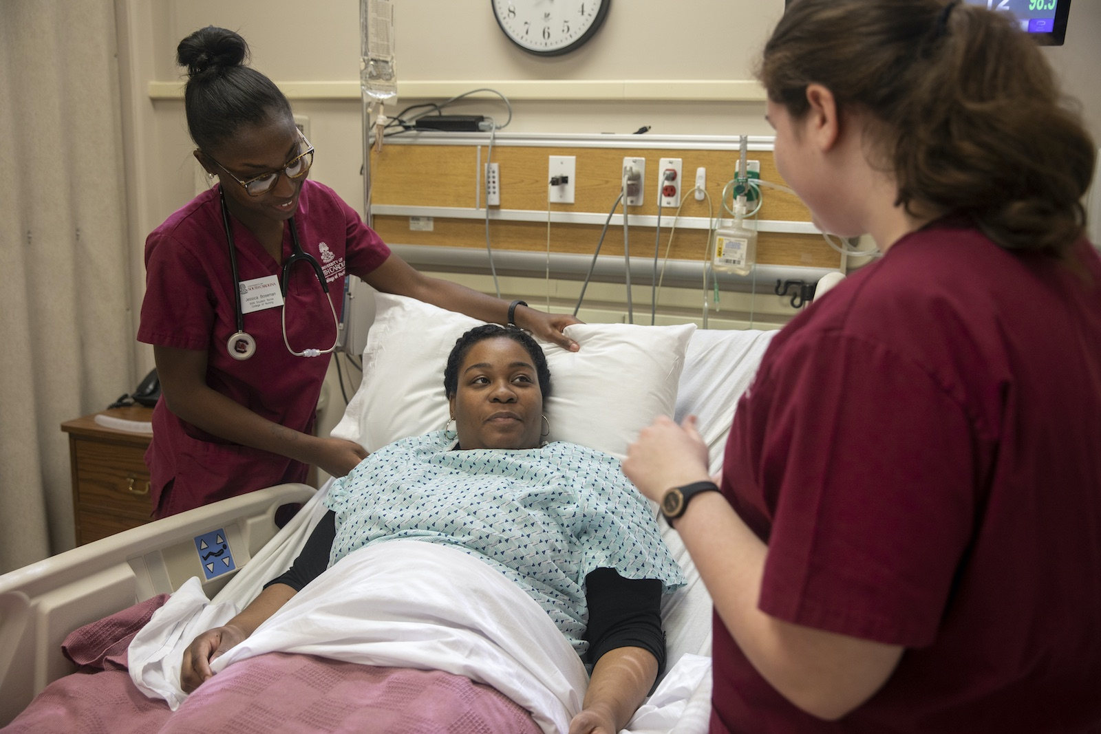 Simulated participant in the role of a family member at bedside