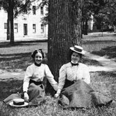 co-eds on the horseshoe circa 1898