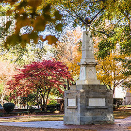 Maxcy monument on the UofSC Horseshoe