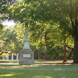 Maxcy Gregg monument on the Horseshoe