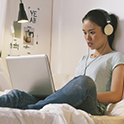 student on laptop