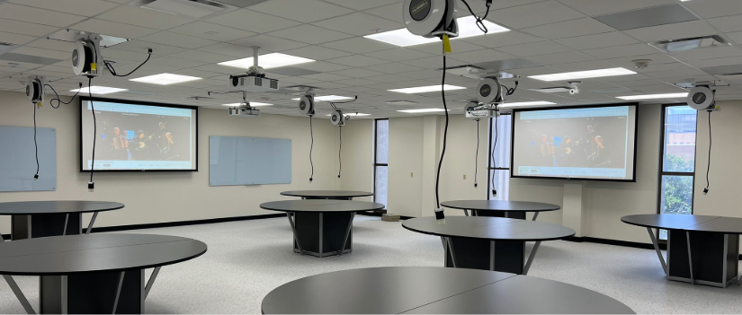 View of the Jones Physical Science Center classroom.