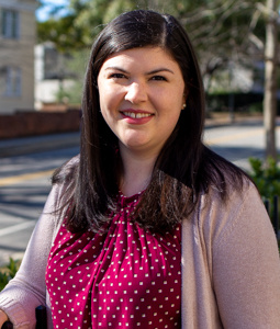Portrait photo of Savannah Britz, Research Facilities and Infrastructure Director of Finance and Business Operations