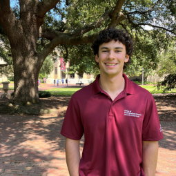 image is a photo of Undergrad Research ambassador Brennan