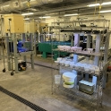 Photo of the interior of the columbia seawater laboratory