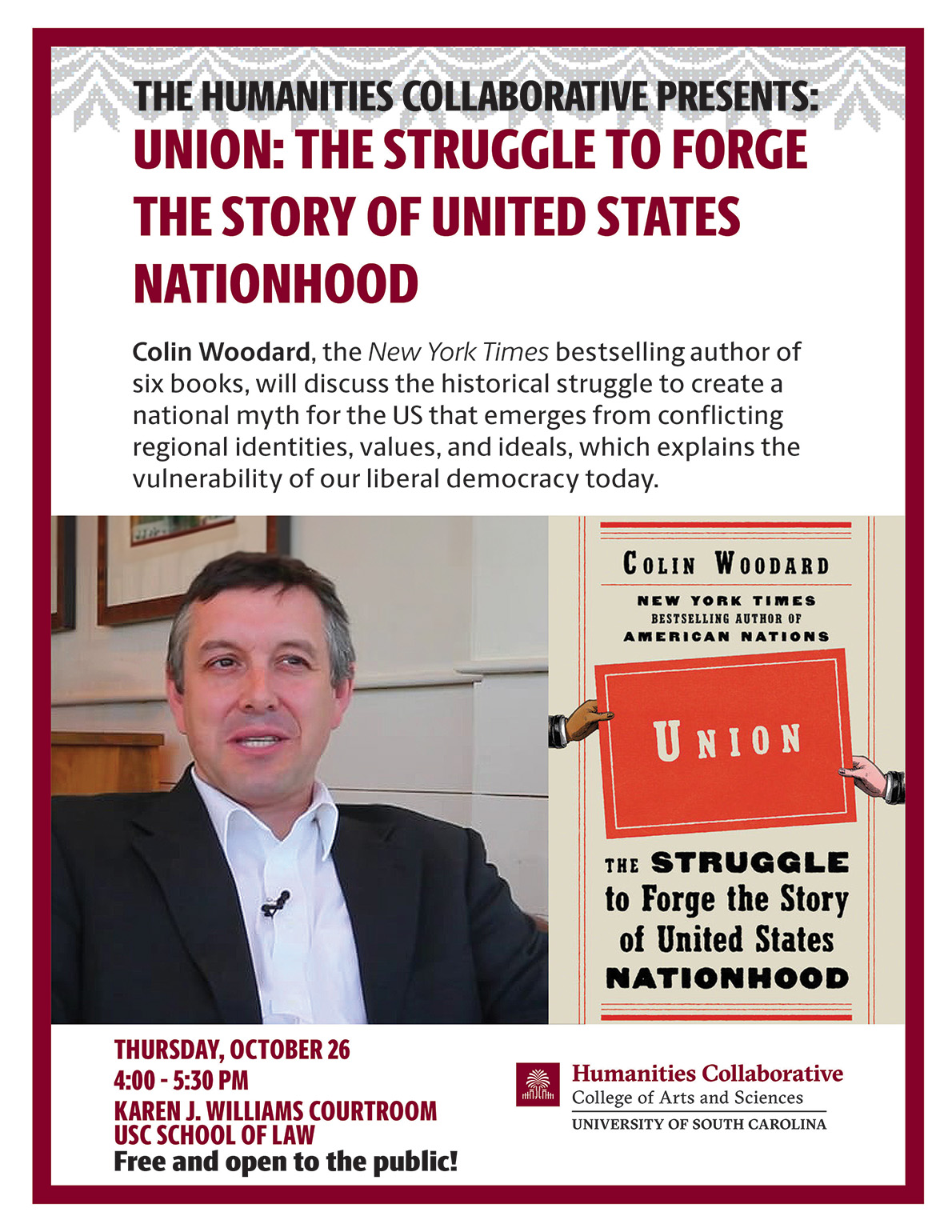 Print Flyer for Discussion of Union: The Struggle to Forge the Story of United States Nationhood