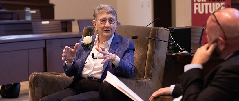 Justice Toal speaking during a McNair Conversation event.