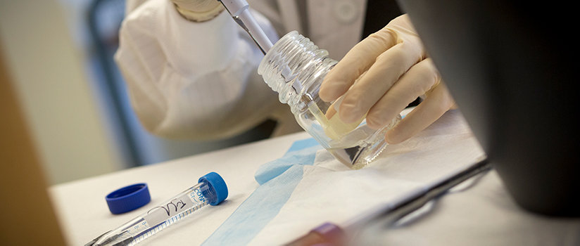 Test tube and lab test