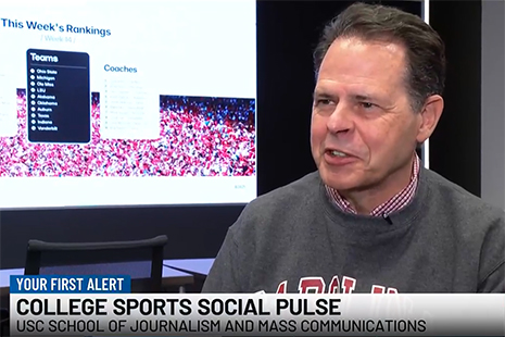 Clay being interviewed