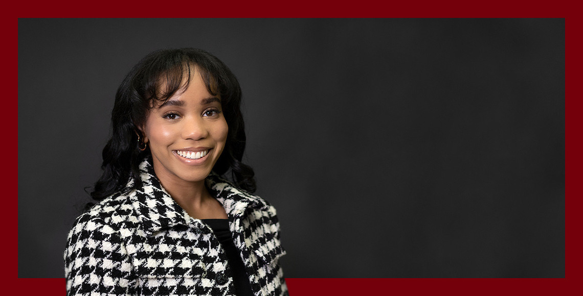 Young Black woman smiling