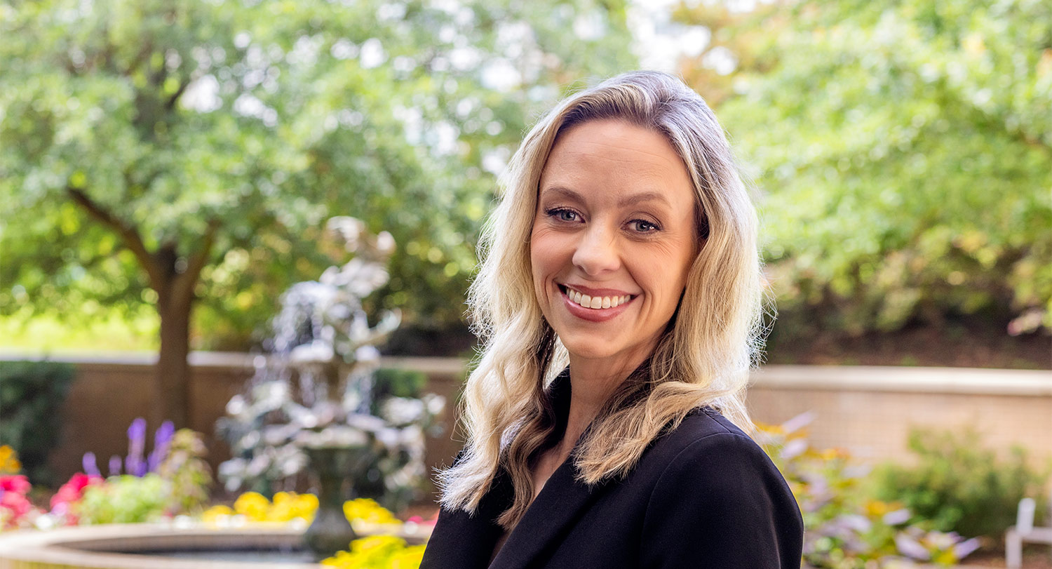 Photo of Courtney Monroe outdoors on USC campus