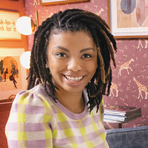 Amber Guyton in her home studio.