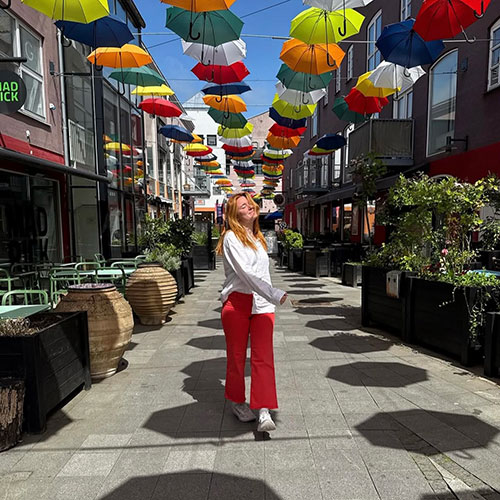 A photo of Caroline Hinkebein in Denmark.